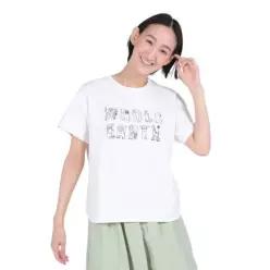 ホ?ルア?ス 우먼 Whole Earth 速乾 스트레치 그래픽 프린트 반팔 티셔츠 WE2RDZ21 WHT -화이트 453202