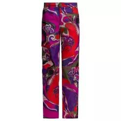 [V90]푸치 5URT725U787017 여성 트라우저 면바지 조거팬츠 바지 Cargo pants with Orchid