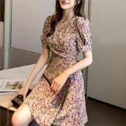 [라일리여성의류] Rly 플로럴 랩 원피스 여성 카슈쾨르 플라워