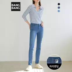 [뱅뱅][뱅뱅] 여성 레귤러핏 스판 데님 3종택1