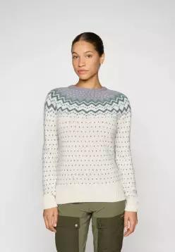 FJALL RAVEN 플랄라벤 오빅 니트 스웨터 W - 점퍼 초크 화이트/플린트 그레이 7650819