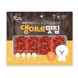 강아지육포 간식 강아지노즈워크간식 댕이네맛집 큐브 치킨 강아지져키 강아지영양간식 300g EWFI1U3L12