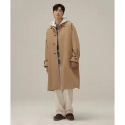 COVERNAT 개버딘 맥 코트 베이지