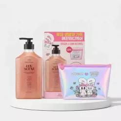 럽센트 생화향 스크럽 워시 500ml 단품/기획(+에스더버니 파우치 )