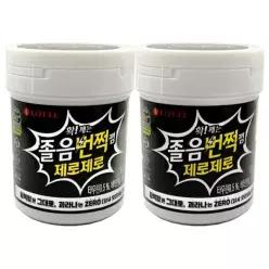 롯데 졸음번쩍껌 제로제로 용기 87g x 2개