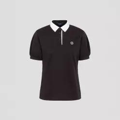 BEANPOLE GOLF 빈폴골프 여성 피케 반팔 칼라 티셔츠 - 옐로이시 브라운 BJ5442A27B 다크