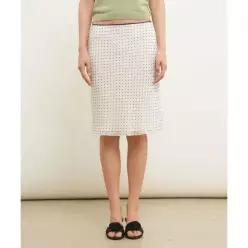 GENERALIDEA 도트 시어 미디 스커트 [WHITE] / GF2LSK517 113999