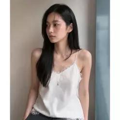 GENERALIDEA 실키 레이스 케미솔 [WHITE] / GF2LSH522 GF2LSH522WH