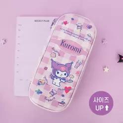 LILIS 산리오 쿠로미 캐릭터 와이드 EVA 파우치 필통 펜 케이스