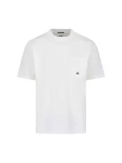 26SS 씨피 컴퍼니 반팔 티셔츠 20CMTS173A005527S103 GAUZE WHITE DOM