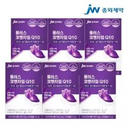 JW중외제약 플러스 코엔자임Q10 6개월분 코큐텐 유비퀴논 혈압 낮추는 도움 coq10 영양제