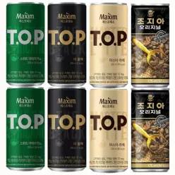 맥심 캔커피 티오피 3종 라떼200ml12캔스위트블랙200ml12캔더블랙200ml6캔조지아175ml30캔 4종 총60캔