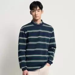 빈폴멘 BEANPOLE MEN 멀티 스트라이프 긴소매 스웨트 셔츠 - 네이비 BC6141C53R BC6141C53_R_JB 102927