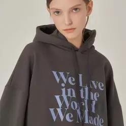 World Flower Hoodie [Charcoal]