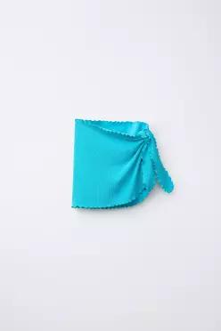 [국내매장] ZARA 여아 리브드 파레오 - 터키블루 3391/584/402 558835