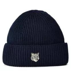 Maison Kitsune 메종 키츠네 남성 폭스 후드 대형 비니 - 클래식 네이비 7744106