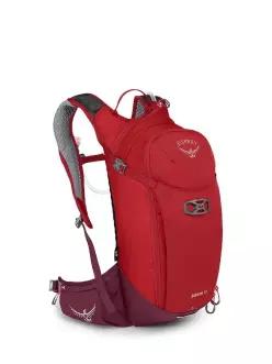 Osprey 오스프리 Siskin 12L 남성용 자전거 백팩, 유압 저장소 포함, 얼티밋 레드_179796