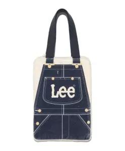 리 LEE 오버롤 프린트 핸들 파우치 아이보