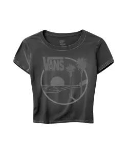 매장정품  VANS VN000SS8EMV1 사노 반소매 베이비 티셔츠 페이디드 블랙 81 라운