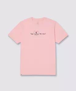 매장정품 VANS VN000QF6EGP1 래빗 반소매티 티클 핑크 61 라운드티셔츠 카라티셔