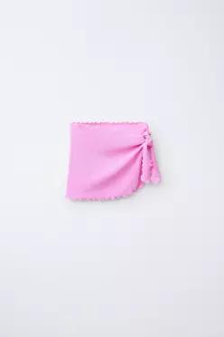 [국내매장] ZARA 여아 리브드 파레오 - 로즈핑크 3391/584/620 558841