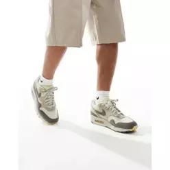 Nike 나이키 에어 맥스 1 스니커즈 오프 화이트와 다크 그레이 6329754