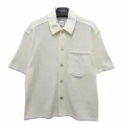 26SS 로고 니티드 반팔 셔츠 화이트 (W261SH31 851W) [당일]