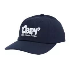 オベイ OBEY 맨즈 VISUAL 디자인 5 패널 캡 모자 100580401NVY -네이비 200021