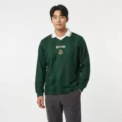MALBON GOLF 말본 스트라이프 티셔츠 GREEN