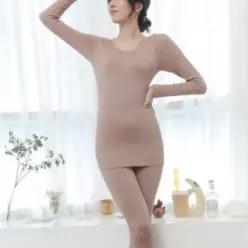 [라일리여성언더웨어] Rly 내복 여성 골지 보온 긴팔 긴바지 홈웨어