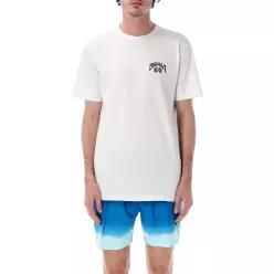 마룬드 체스트 프린트 반팔 티셔츠 M482CMAR WHT