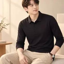 카라티 40대남자 데일리 티셔츠 간절기 단추 긴팔티 3컬러 남자