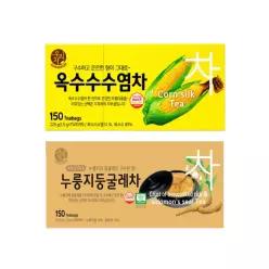 송원 우리차 옥수수수염차 150T+누룽지 둥굴레차 150T 무카페인