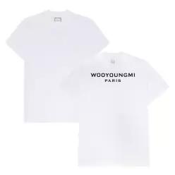 우영미 백로고 남성 반팔티셔츠 W261TS07701W