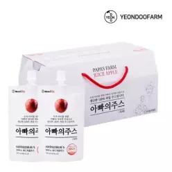 [하프클럽/연두팜]아빠의주스 사과즙 20개입 1박스 100ml