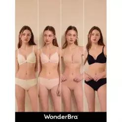 원더브라 Wonderbra 아쿠아 V넥 노와이어 브라팬티 8종세트 WBW5M48495051AT 1013779