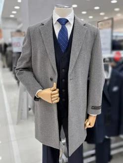 [트루젠]남자 겨울 울 캐시미어 혼방 하프 싱글 체스터 정장 반 코트 총장 88