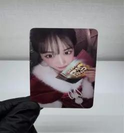 아이브 안유진 시크릿 위드뮤 럭키드로우 럭드 산타 포토카드 포카 IVE SECRET