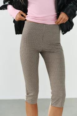 ZARA 자라 체크 카프리 팬츠 그레이 3067 507 802