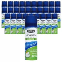 쉬크 쉐이브가드 센서티브 라임폼 60ml x 30개 휴대용 여행용 쉐이빙 면도 쉐이브 거품 폼 젤