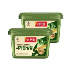 해찬들 사계절 쌈장 500g x2개 고기쌈장 양념쌈장 캠핑용