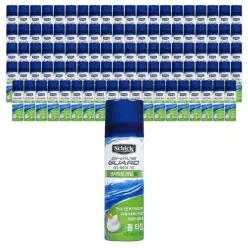 쉬크 쉐이브가드 센서티브 라임폼 60ml x 100개 휴대용 여행용 쉐이빙 면도 쉐이브 거품 폼 젤