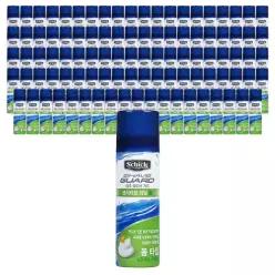 쉬크 쉐이브가드 센서티브 라임폼 60ml x 100개 휴대용 여행용 쉐이빙 면도 쉐이브 거품 폼 젤