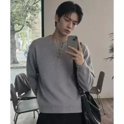매장정품 10월 12일 배송 어널러코드 ANOLORCODE 에센셜 크롭헨리넥니트 5color AN2614 211238