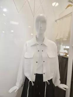 밸리걸 봄 여름 찰랑 스판 밑단 스트링 크롭 자켓 903220 EPT1336334