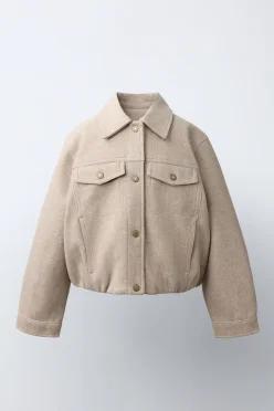 [국내매장] ZARA 여아 소프트 벌룬 재킷 - 샌드 8491/710/711 554868