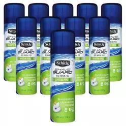 쉬크 쉐이브가드 센서티브 라임폼 220ml x 10개 쉐이빙 면도 쉐이브 거품 폼 젤