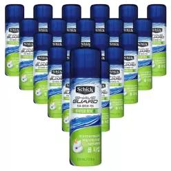 쉬크 쉐이브가드 센서티브 라임폼 220ml x 20개 쉐이빙 면도 쉐이브 거품 폼 젤