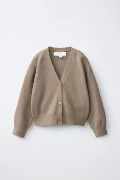 [국내매장] ZARA 여아 브이넥 니트 재킷 - 샌드 5536/702/707 554888