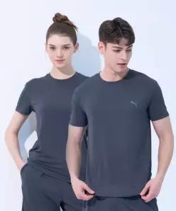 푸마 바디웨어 PUMABODYWEAR 프레쉬 컴포터블 홈웨어 상의 다크그레이